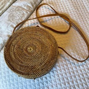 Rattan Circle Purse